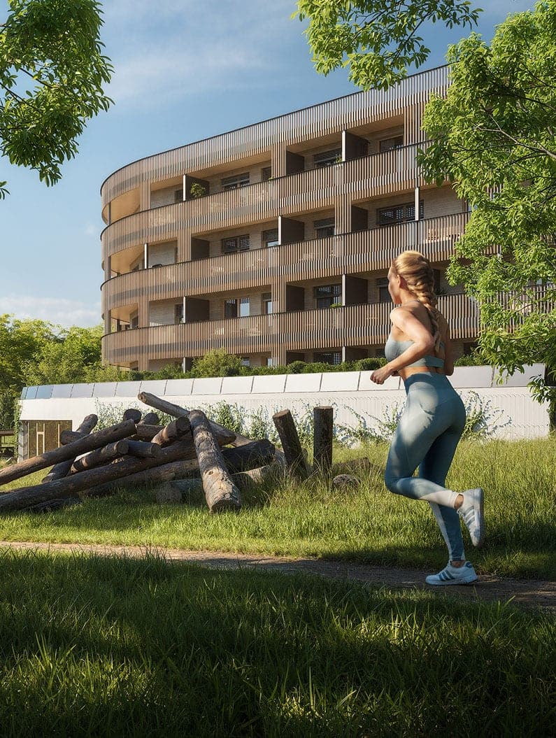 3500 m² zeleně přímo u domu